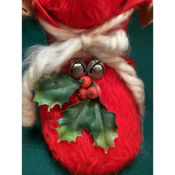 Vintage 1960s Santa's Red Christmas Boot Cloth Decoration To Fill With Goodies - Picture 3 of 10